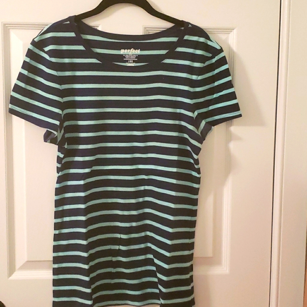Navy Striped Tee